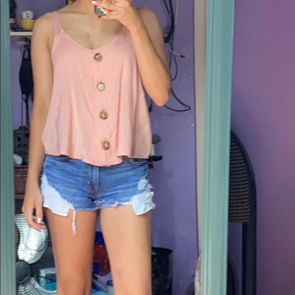 Flowy soft pink top